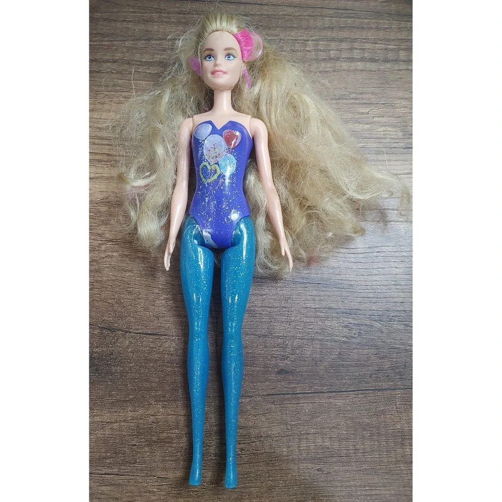 Barbie Color Reveal Doll Party Series Blonde/Pink Hair Mattel D37